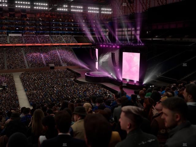 Ford Field - Section Club 230 Seat View