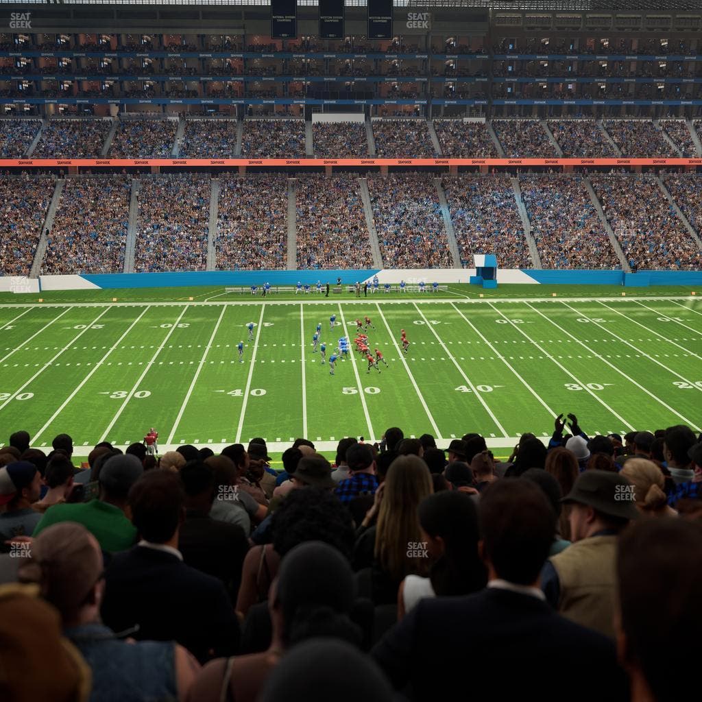 Ford Field - Section Club 230 Seat View