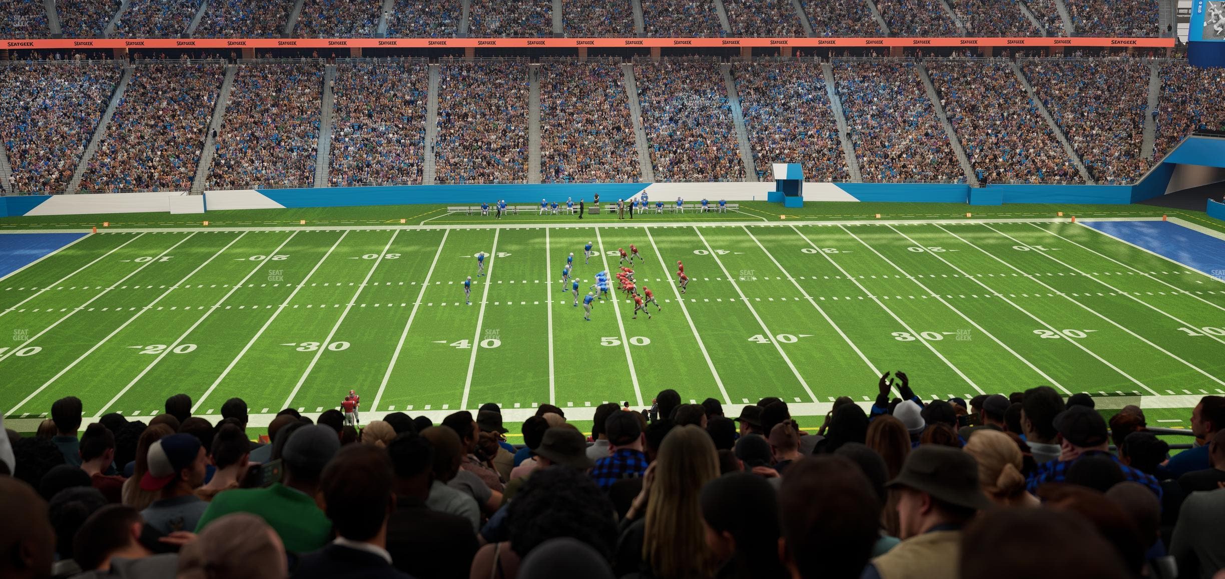 Ford Field - Section Club 230 Seat View