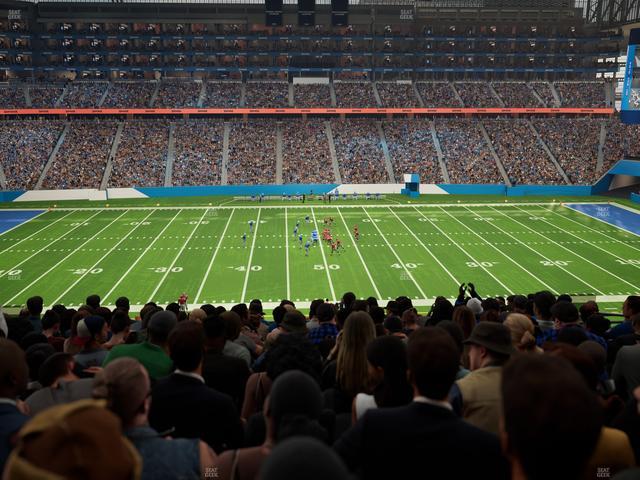 Ford Field - Section Club 230 Seat View