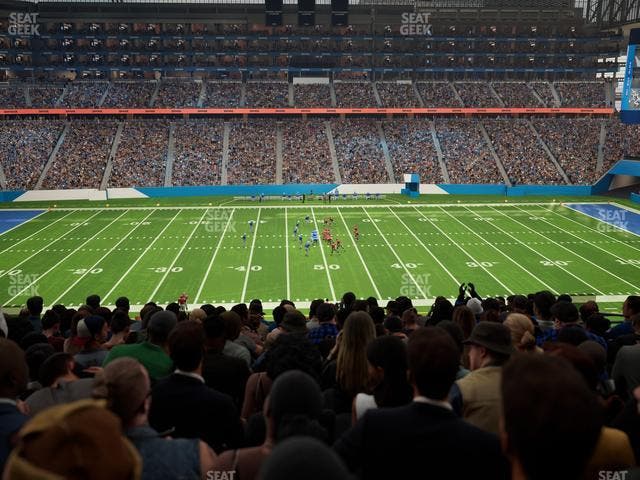 Ford Field - Section Club 230 Seat View