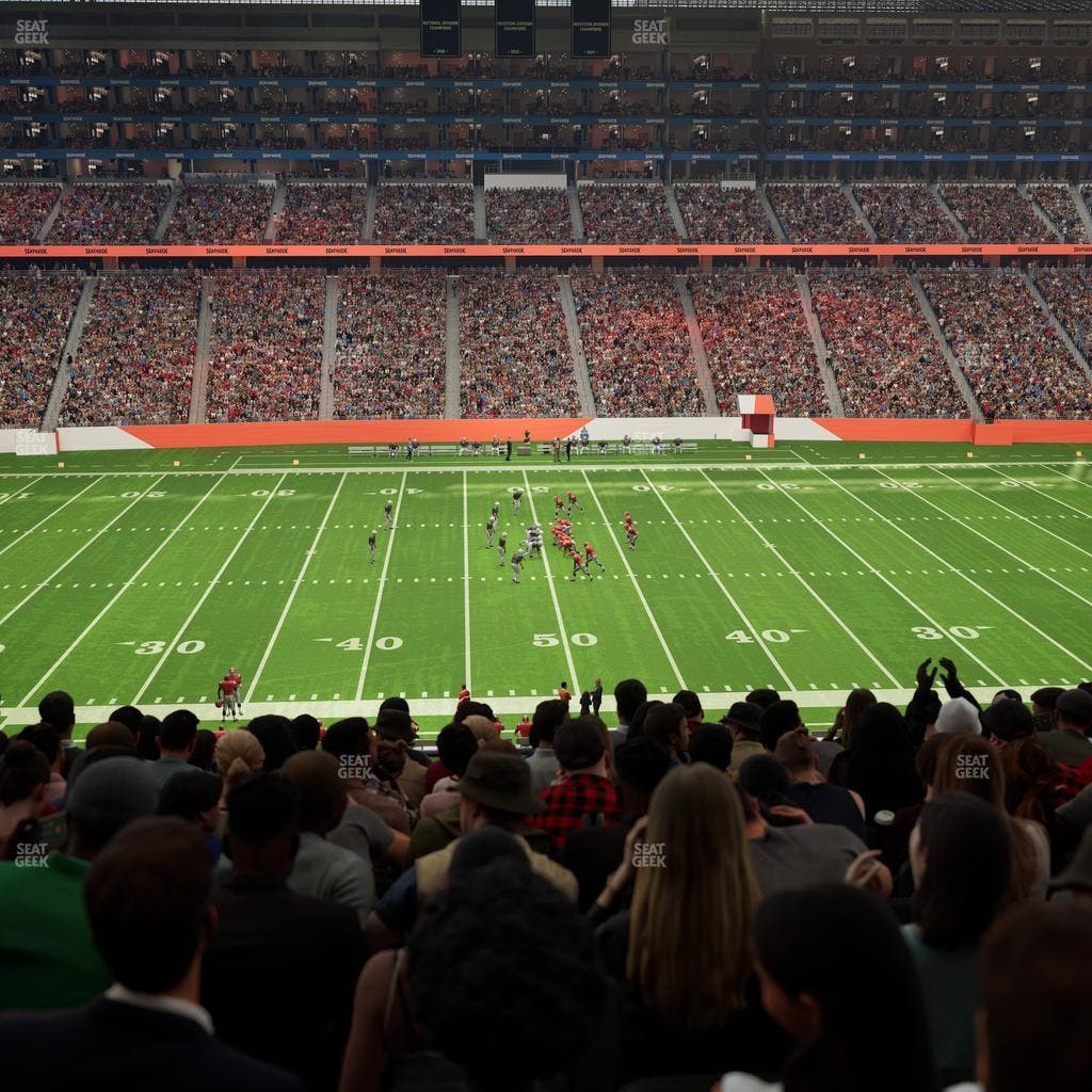 Ford Field - Section Club 230 Seat View