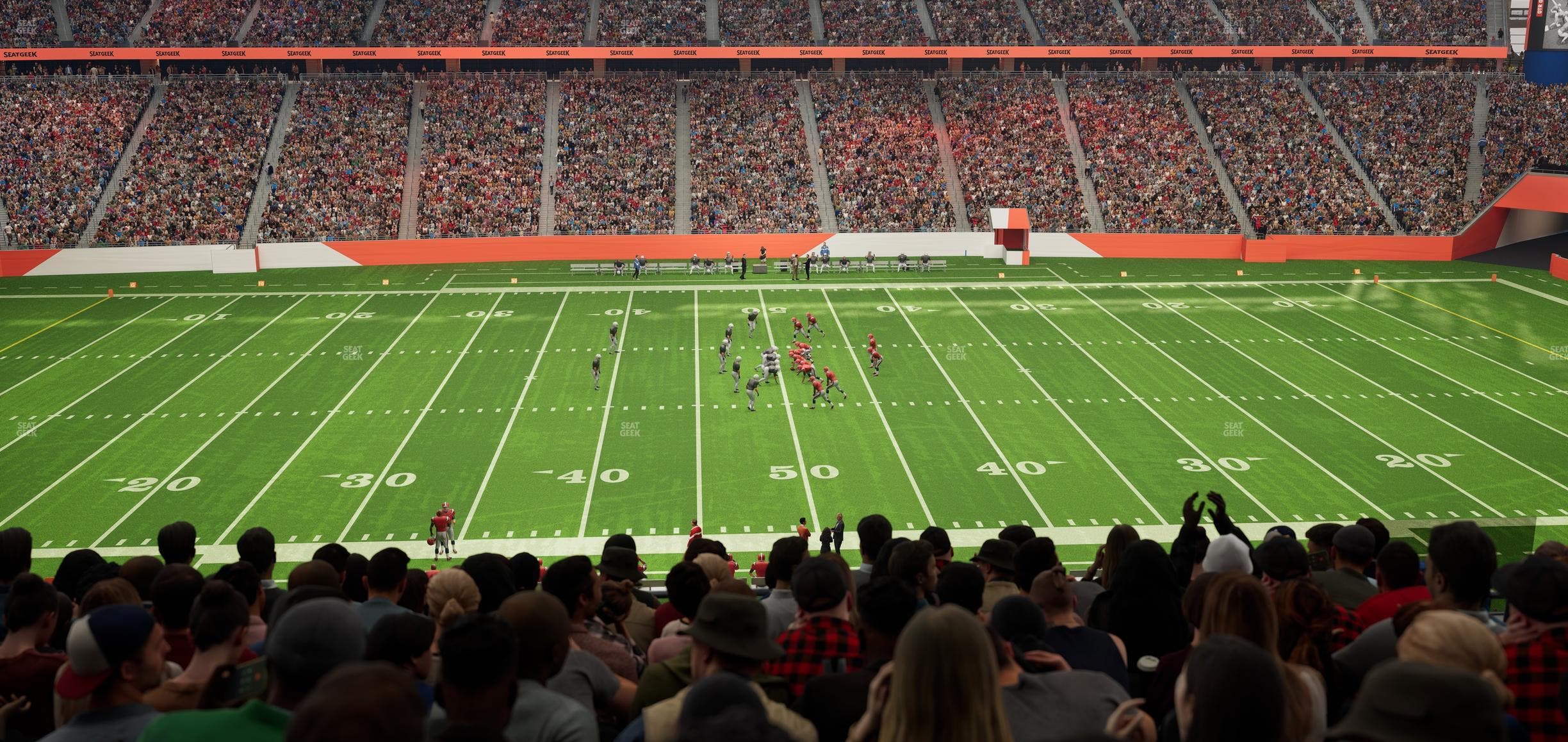 Ford Field - Section Club 230 Seat View
