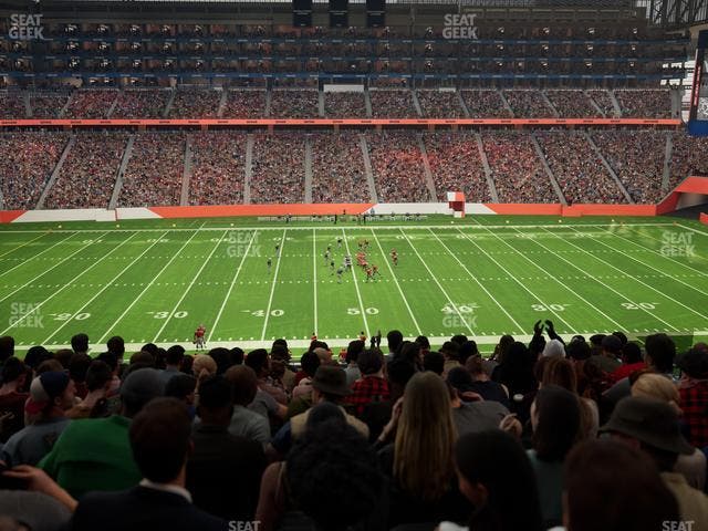 Ford Field - Section Club 230 Seat View