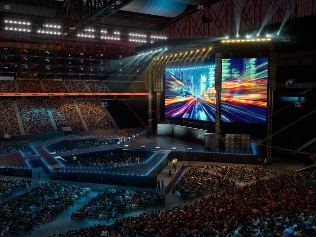 Ford Field - Section Club 230 Seat View