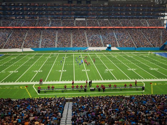 Ford Field - Section Club 230 Seat View