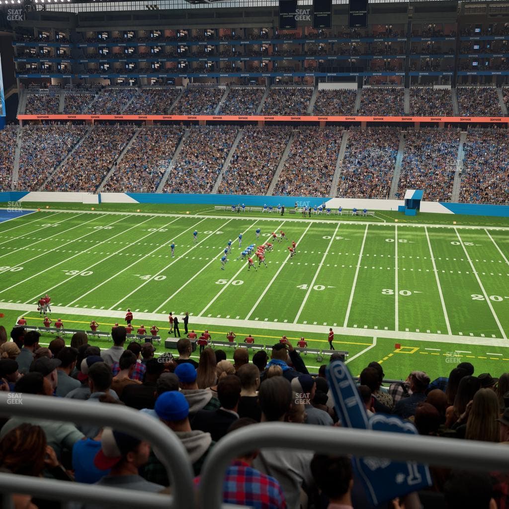 Ford Field - Section Club 232 Seat View