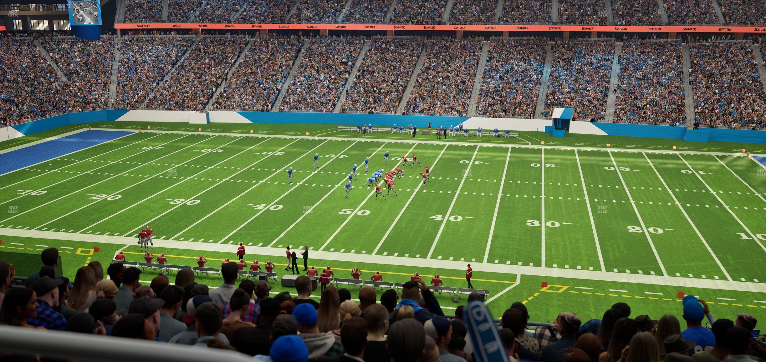 Ford Field - Section Club 232 Seat View | SeatGeek