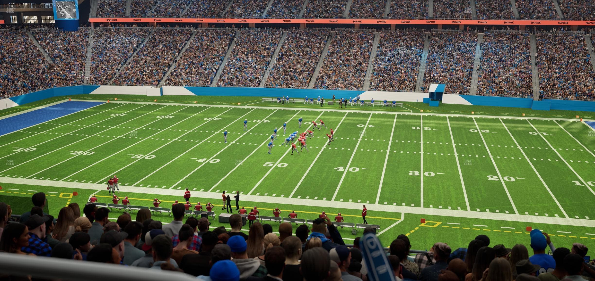 Ford Field - Section Club 232 Seat View