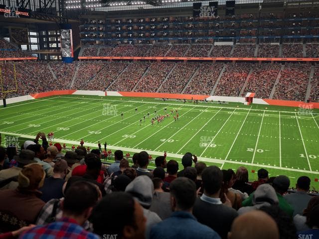 Ford Field - Section Club 233 Seat View
