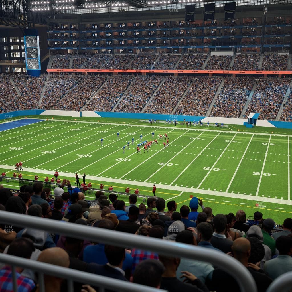 Ford Field - Section Club 233 Seat View