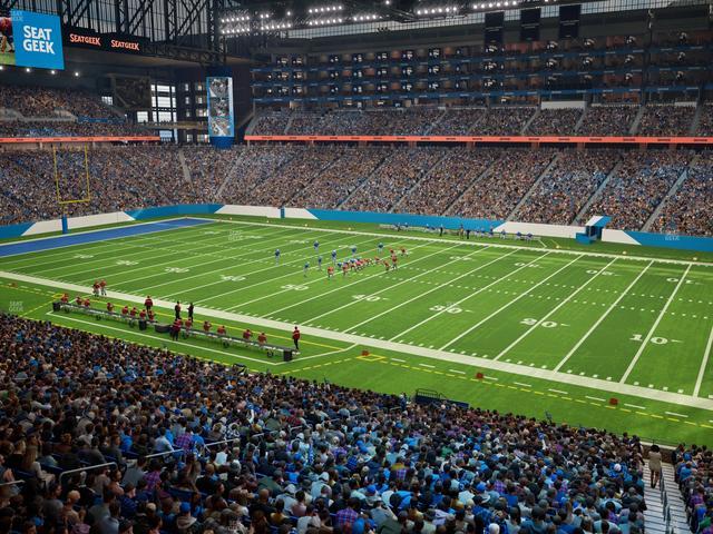 Ford Field - Section Club 234 Seat View