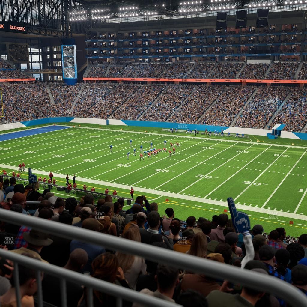 Ford Field - Section Club 234 Seat View