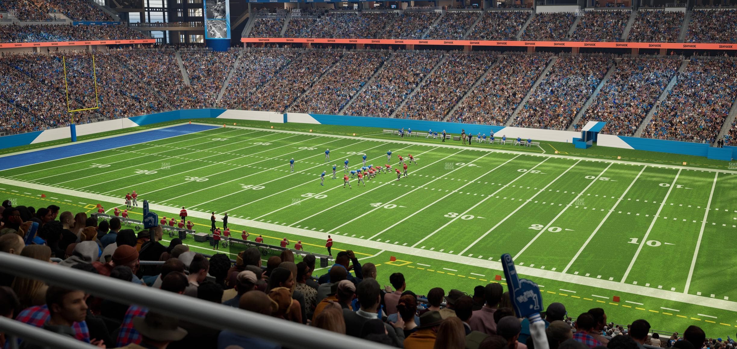 Ford Field - Section Club 234 Seat View