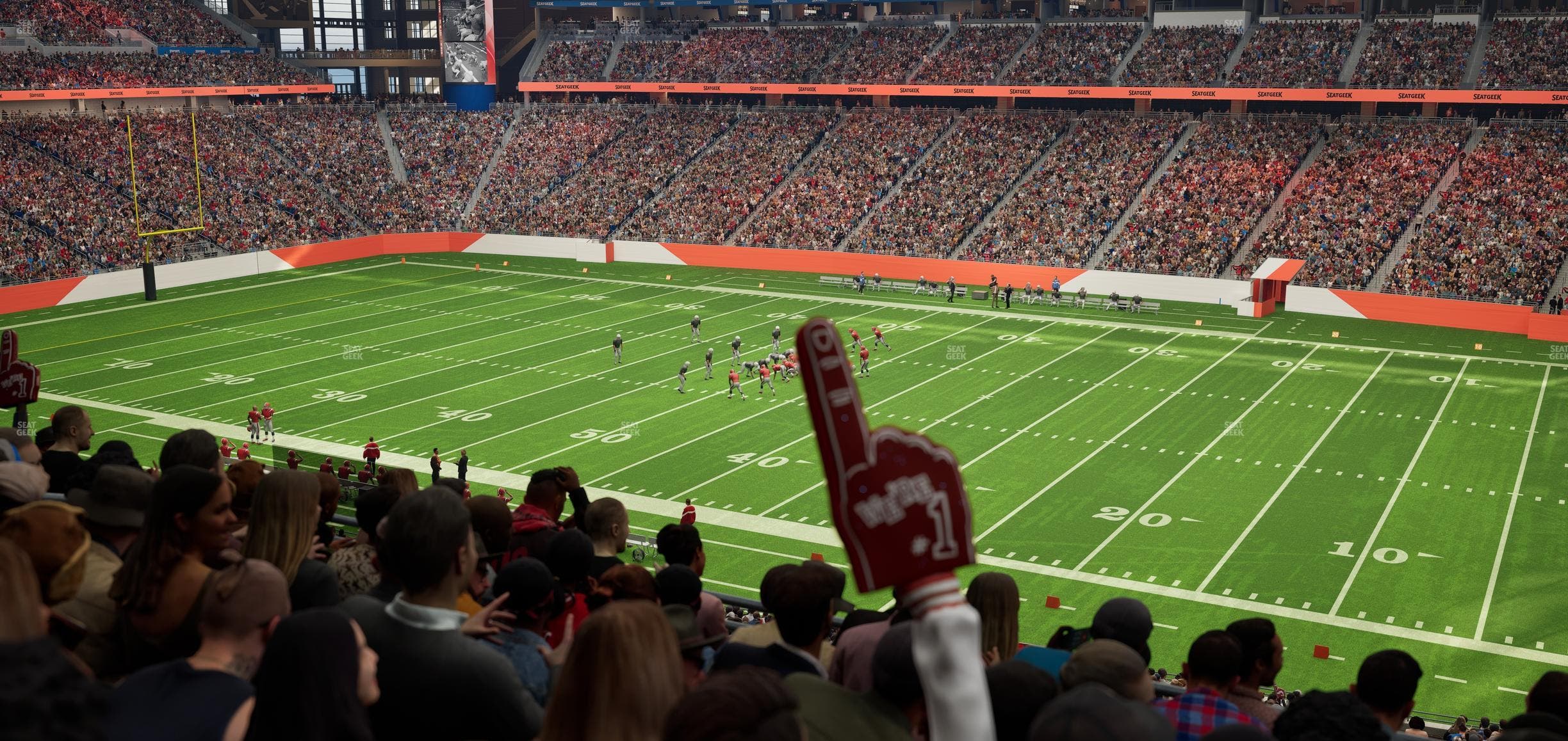 Ford Field - Section Club 234 Seat View