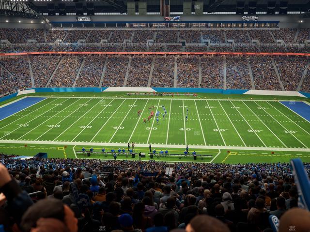 Ford Field - Section Club 3 Seat View