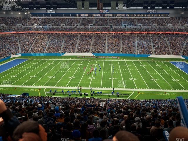Ford Field - Section Club 3 Seat View