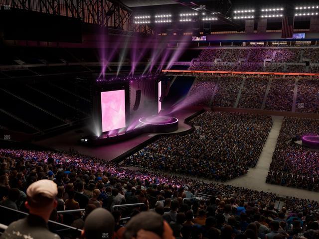 Ford Field - Section Club 3 Seat View