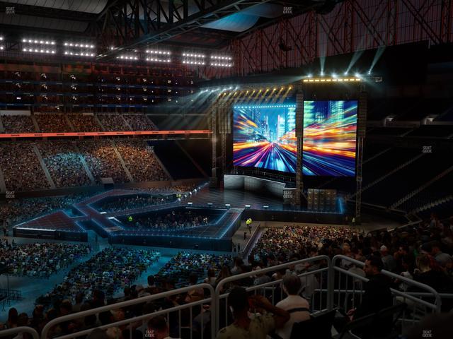 Ford Field - Section Club 330 Seat View