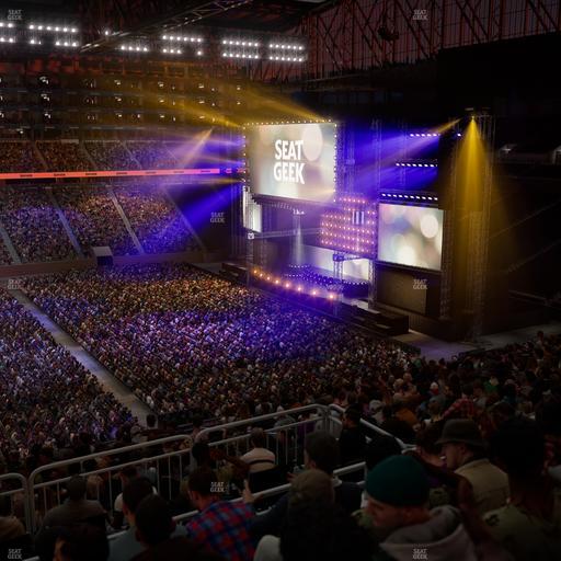 Ford Field - Section Club 330 Seat View