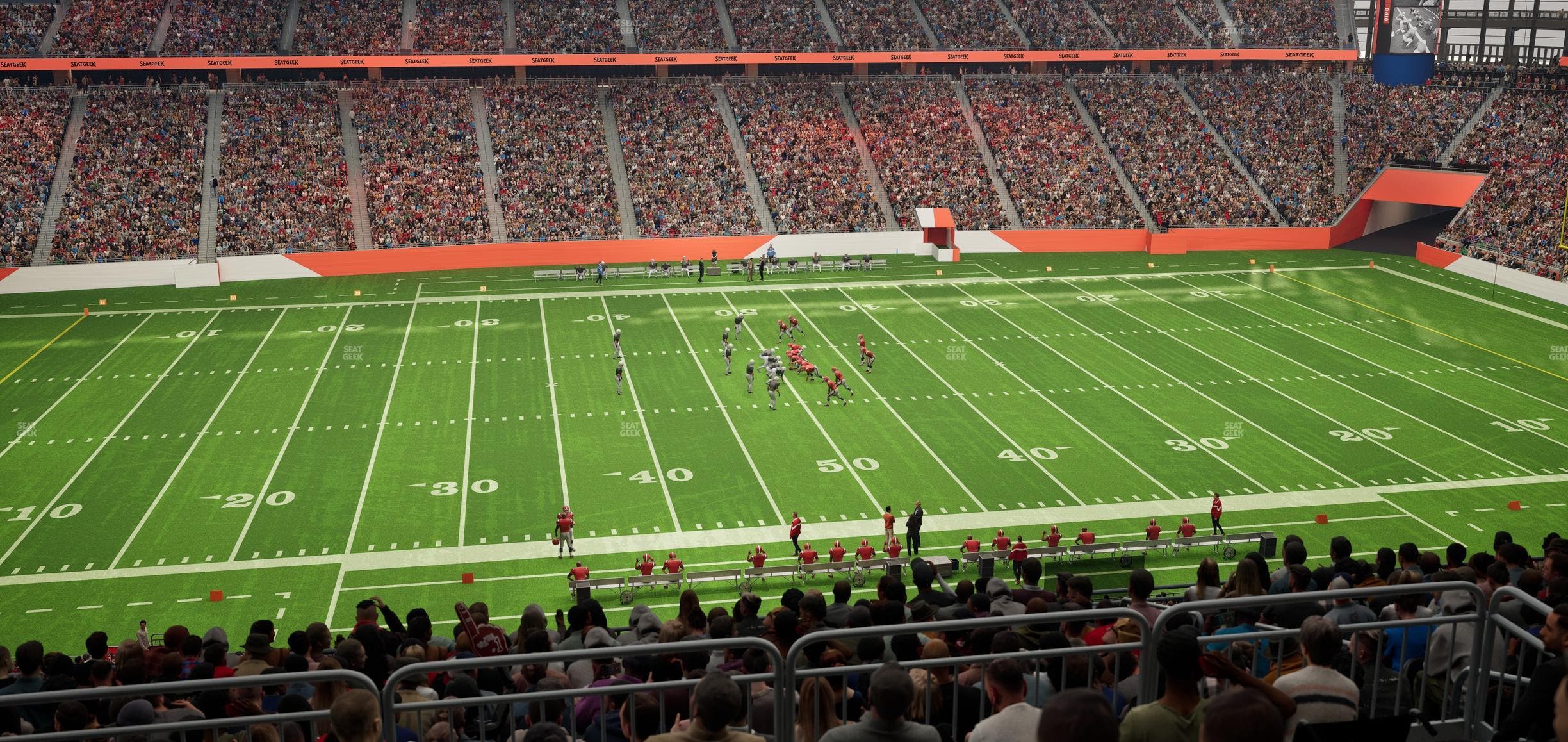 Ford Field - Section Club 330 Seat View