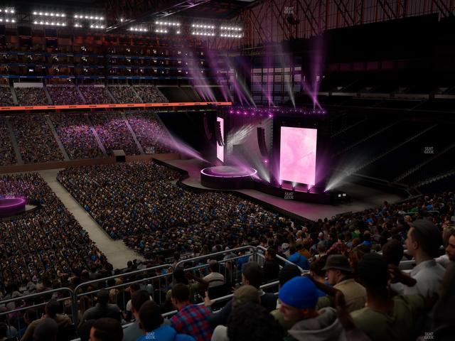 Ford Field - Section Club 330 Seat View