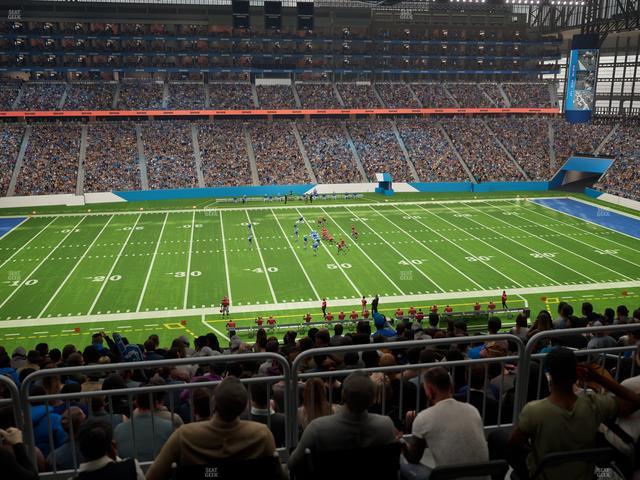 Ford Field - Section Club 330 Seat View