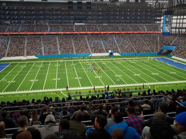 Ford Field - Section Club 330 Seat View