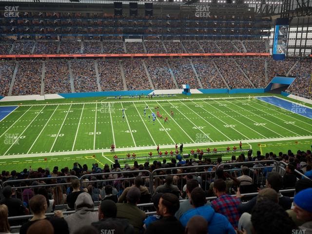 Ford Field - Section Club 330 Seat View