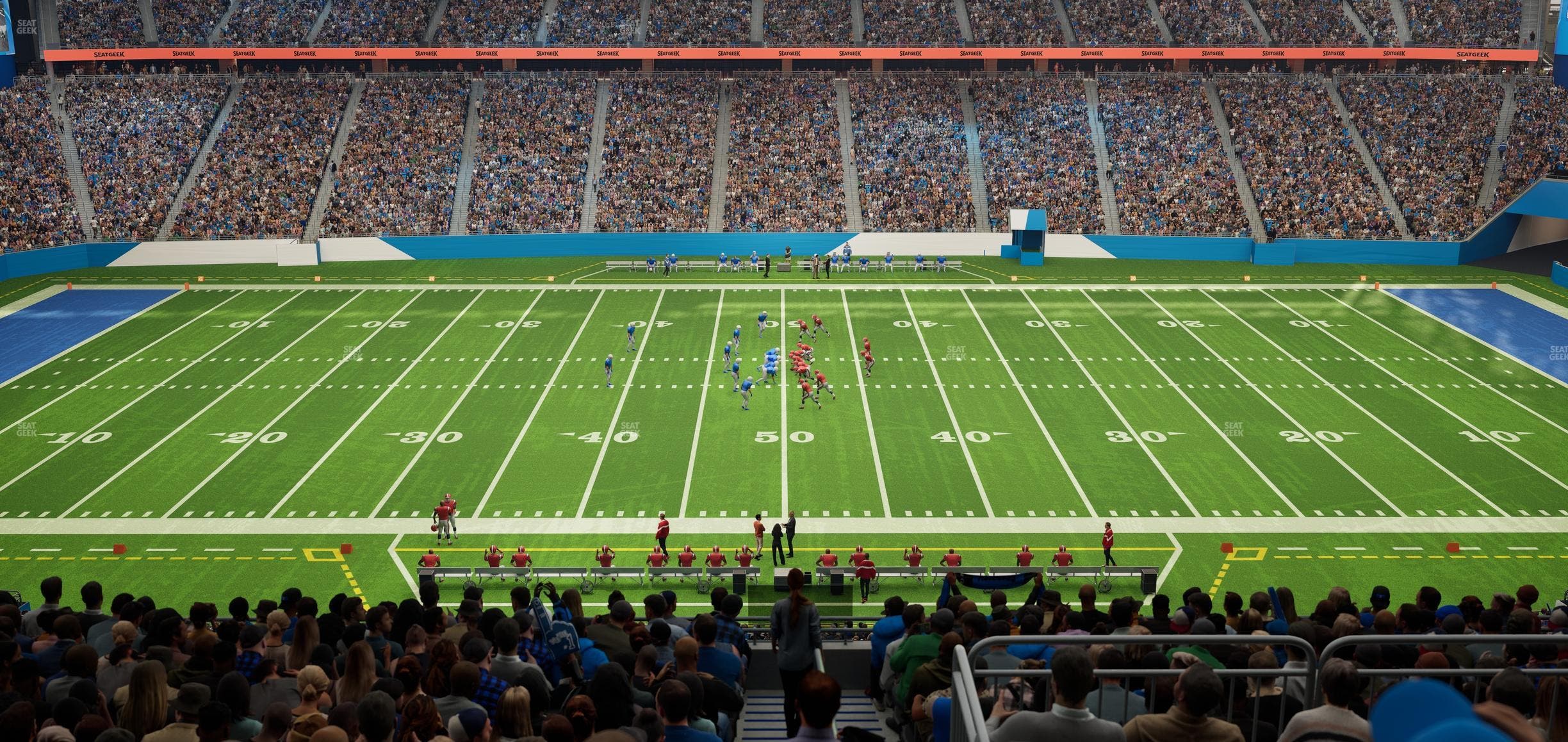 Ford Field - Section Club 331 Seat View