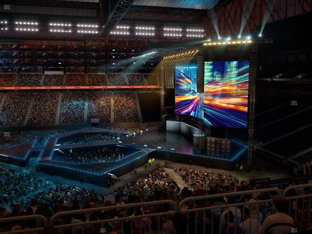 Ford Field - Section Club 332 Seat View