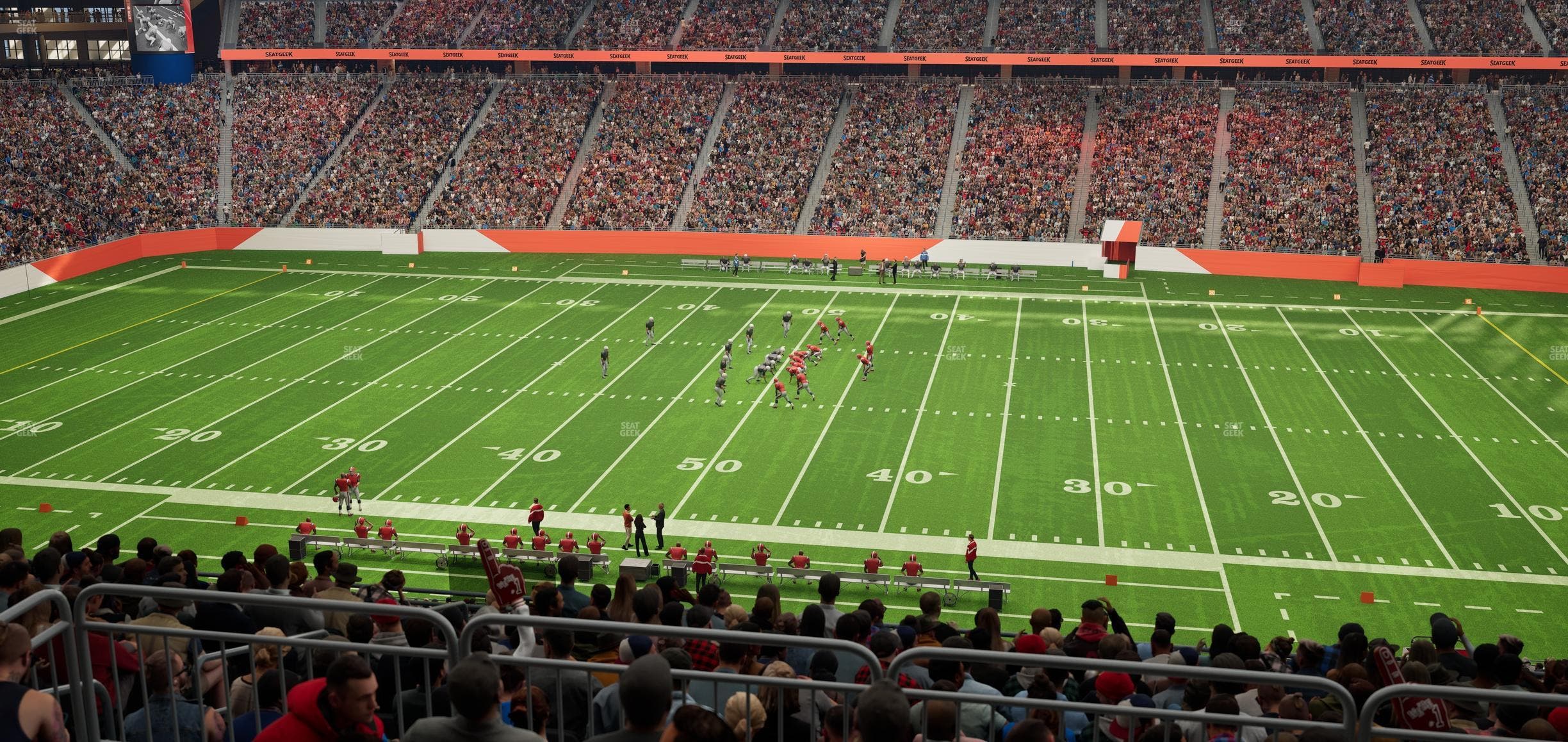 Ford Field - Section Club 332 Seat View