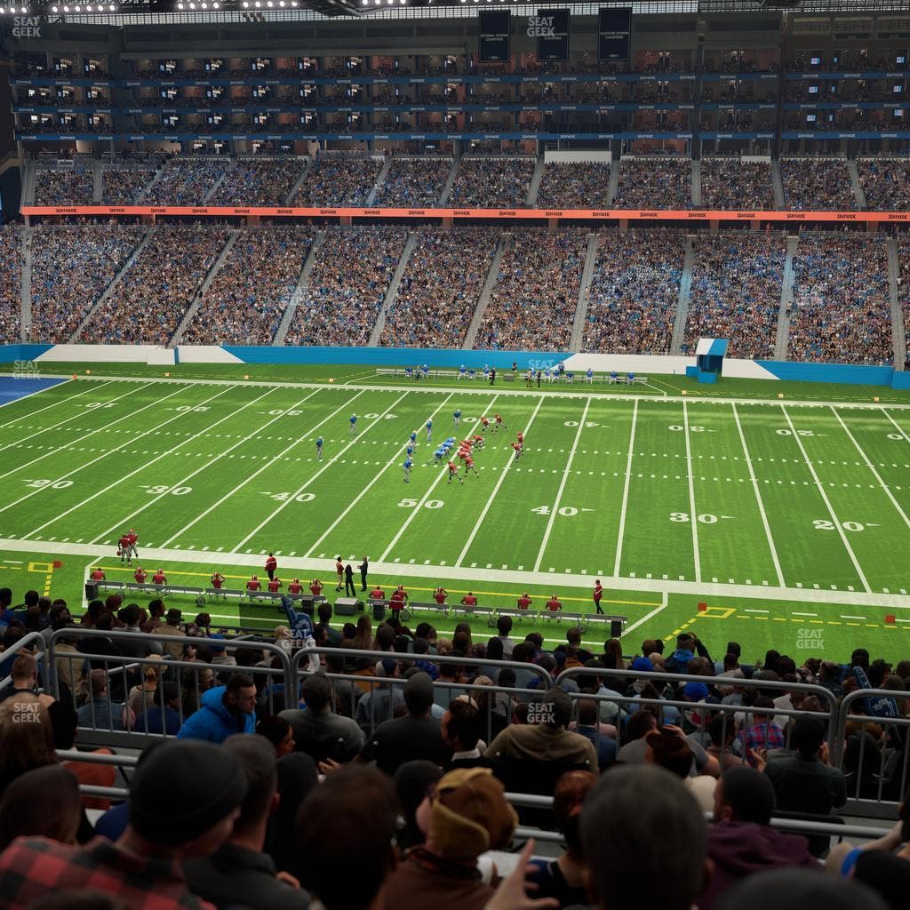 Ford Field - Section Club 332 Seat View