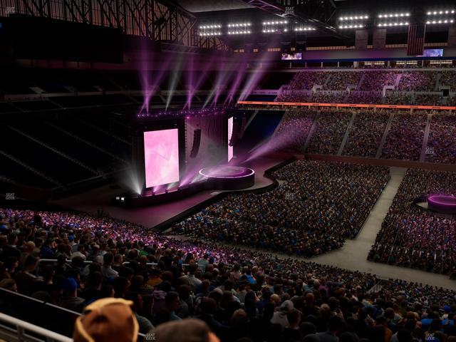 Ford Field - Section Club 4 Seat View