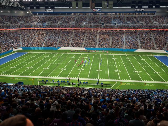 Ford Field - Section Club 4 Seat View