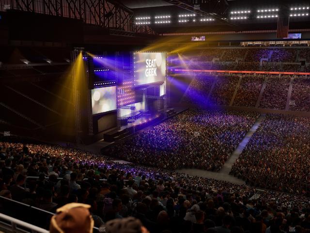 Ford Field - Section Club 4 Seat View