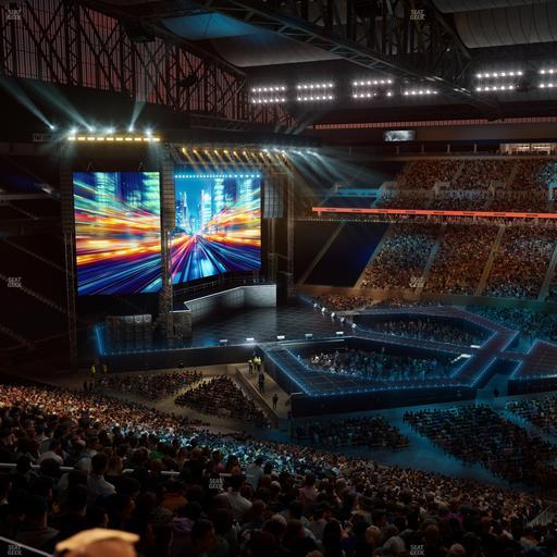 Ford Field - Section Club 4 Seat View