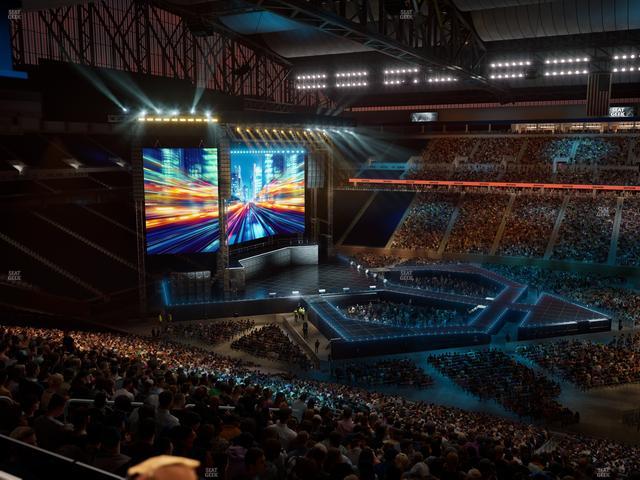 Ford Field - Section Club 4 Seat View