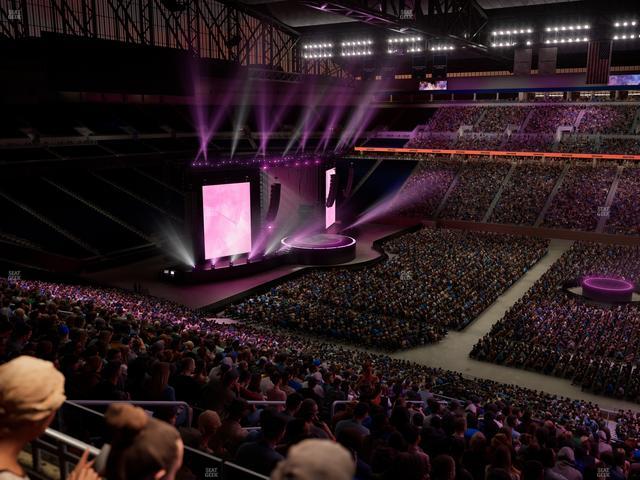 Ford Field - Section Club 5 Seat View