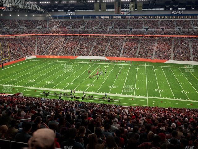 Ford Field - Section Club 5 Seat View