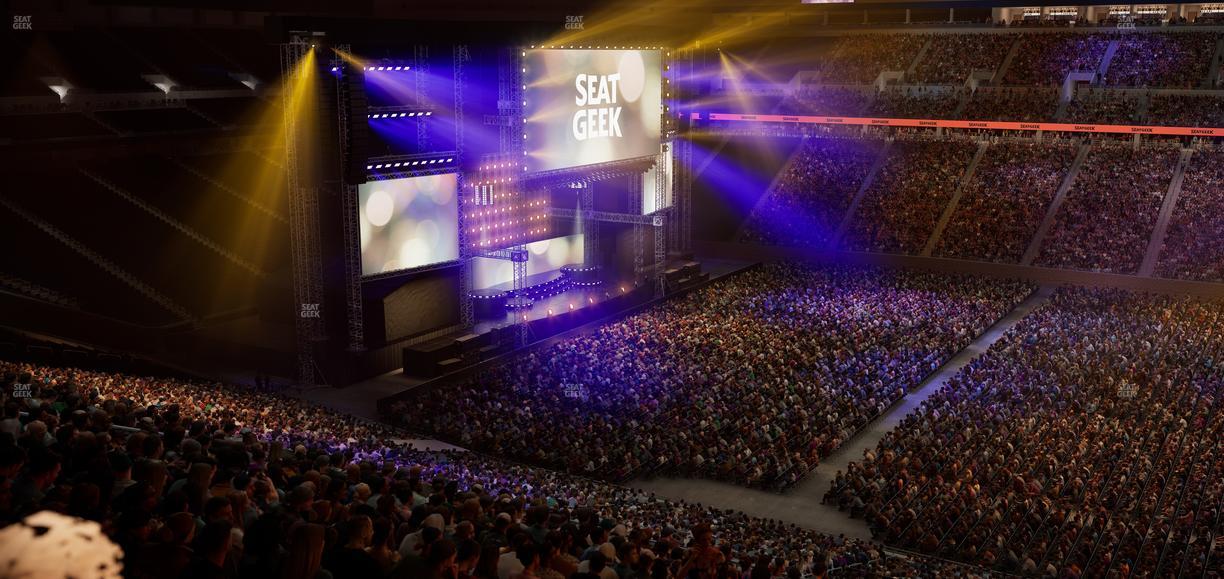 Ford Field - Section Club 5 Seat View