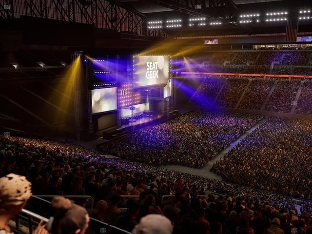 Ford Field - Section Club 5 Seat View