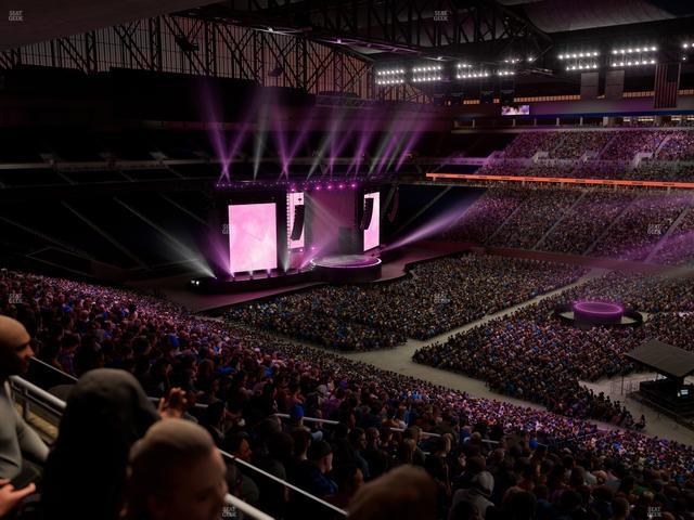 Ford Field - Section Club 6 Seat View
