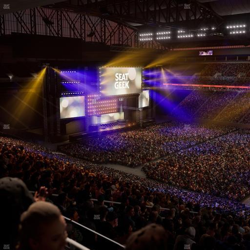 Ford Field - Section Club 6 Seat View