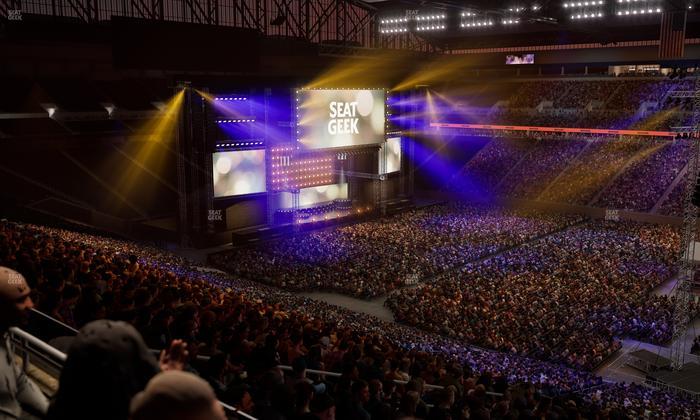 Ford Field - Section Club 6 Seat View