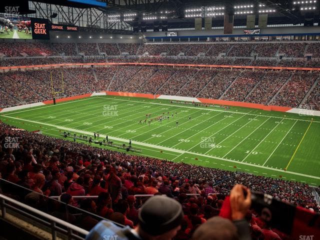 Ford Field - Section Club 7 Seat View
