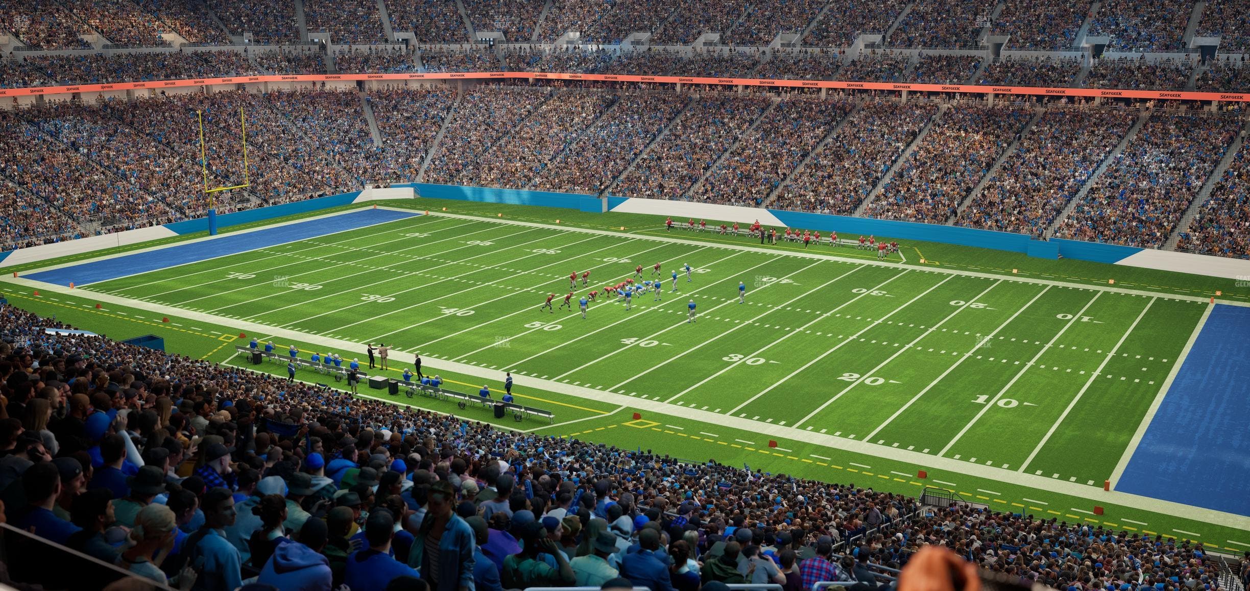 Ford Field - Section Club 7 Seat View