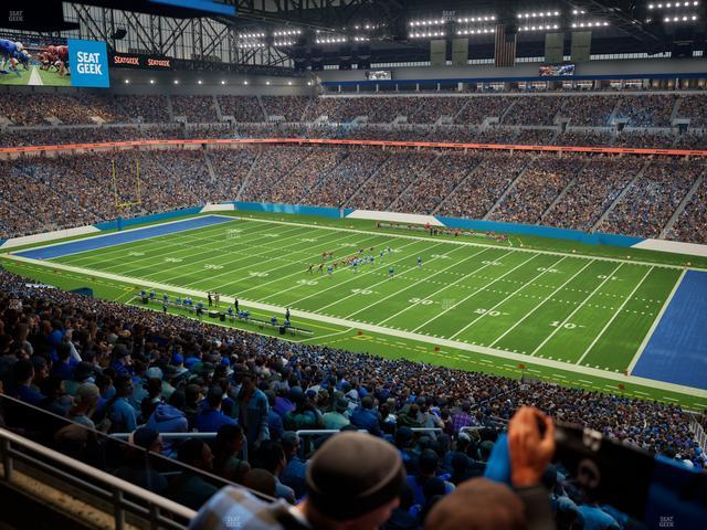 Ford Field - Section Club 7 Seat View