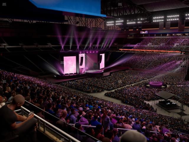Ford Field - Section Club 7 Seat View