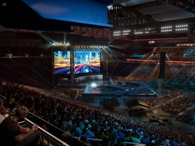 Ford Field - Section Club 7 Seat View